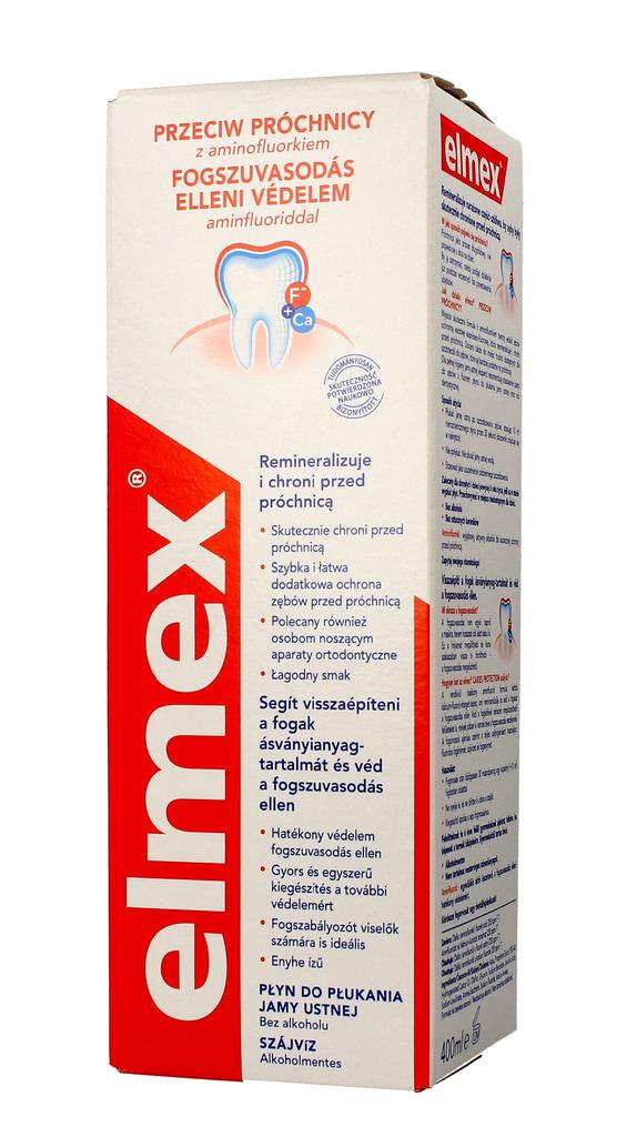 Elmex Płyn Do Płukania Jamy Ustnej Przeciw Próchnicy 400Ml