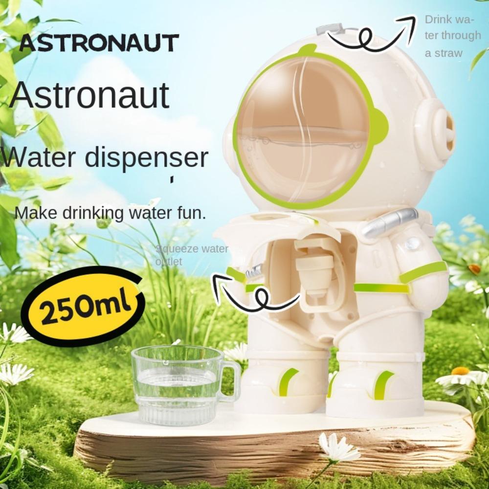 Strap Astronaut Water Dispenser with Straw Desk Water Dispenser Toy Mini Water Dispenser  Gift