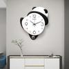 Chinese-style Designed Panda Wall Clock Cute Creative Wall Clock Living Room Background Wall Home Decor Reloj De La Pared FYWC