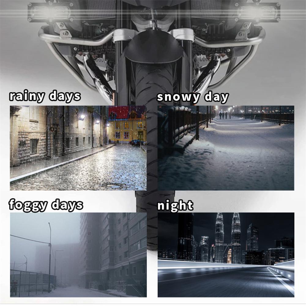 V72 2-LED Motorcycle Fog Light High Power Waterproof LED Headlight for Off-Road Truck SUV