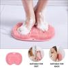 Shower Foot Brush Massage Mat Exfoliating Scrub Shower Back Brush with Suction Cup Foot Wash Brush Nonslip Silicone Bath Mat
