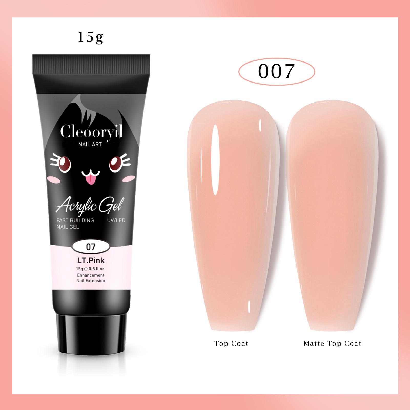 

УФ Твердый Гель для Наращивания Ногтей, 15 мл - Быстрый Кристаллический Гель для Быстрого Нанесения