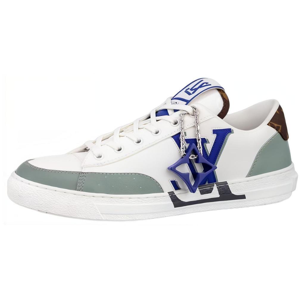 Louis Vuitton Charlie Sneakers 'White Green Blue' 1ABYVN