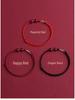 Benmingnian Cinnabar Red String Bracelet & Infinite Richness Anklet Set for Women
