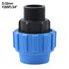 Schwarze Wasserrohrfittings Hochwertiger Außengewinde-Adapter