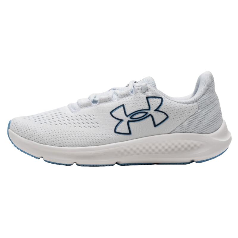 

Under Armour Men s Charged Pursuit 3 Big Logo White/Halo Grey Running Shoes 3026518-108 42.5