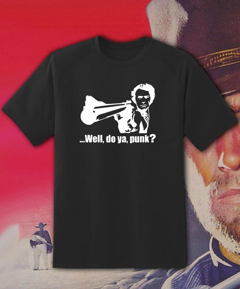 Men s and Women s T-shirts Dirty Harry Clint Eastwood Do You Feel Lucky shirt L