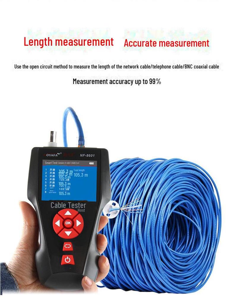 NOYAFA NF-8601W Smart Cable Finder & Breakpoint Detector with Anti-Interference Technology.