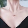New Gothic Roman Digital Zircon Circle Necklace For Woman Fashion Korean  Party Girl's Sexy Luxury Clavicle Chain
