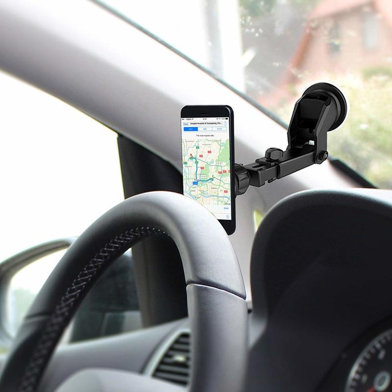 Universal Car Magnetic Phone Holder Suction Cup Dashboard Windscreen Mount Strong Magnet Bracket Stand for Xiaomi Huawei Iphone
