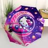 1pc Hello Kitty Space Adventure Umbrella with Plastic Handle,Suitable for All Seasons Home Travel Outdoor UmbrellaSanlio602
