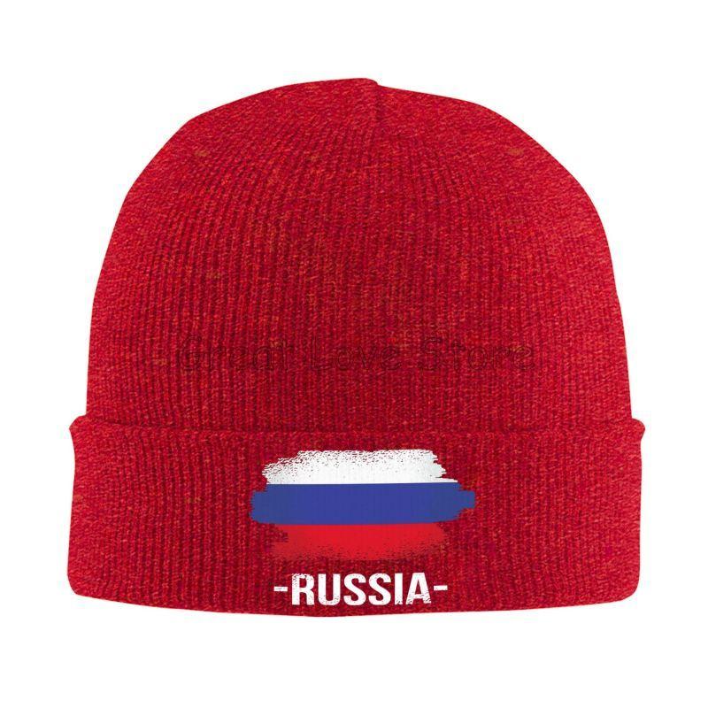 Flag of Russia Bonnet Hats Men Women Trendy Knitted Hat Outdoor Sports Skullies Beanies Autumn Winter Warm Head Wrap Caps