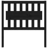 VidaXL Headboard Black 95.5x4x100 Cm Solid Pine Wood 818554