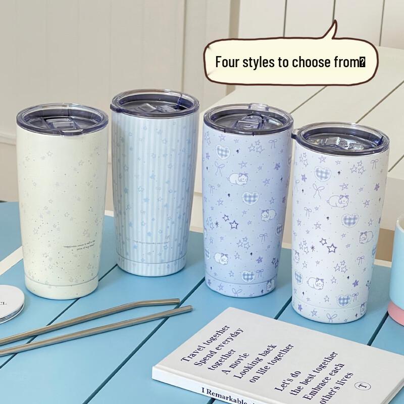 Deouxingguang Portable 304 Stainless Steel Insulated Straw Cup