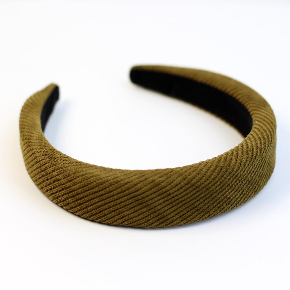 

Набор ретро повязок на голову 2,5 см цвета чернил и зеленого - корейский стиль, полосатые, универсальные аксессуары для волос с губчатым уплотнением для объема.