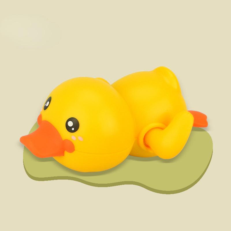 Children Bathing Water Duck Winding Up The Clockwork Small Yellow Duck Summer Baby Baby Bathroom Bath and Swimming Toys