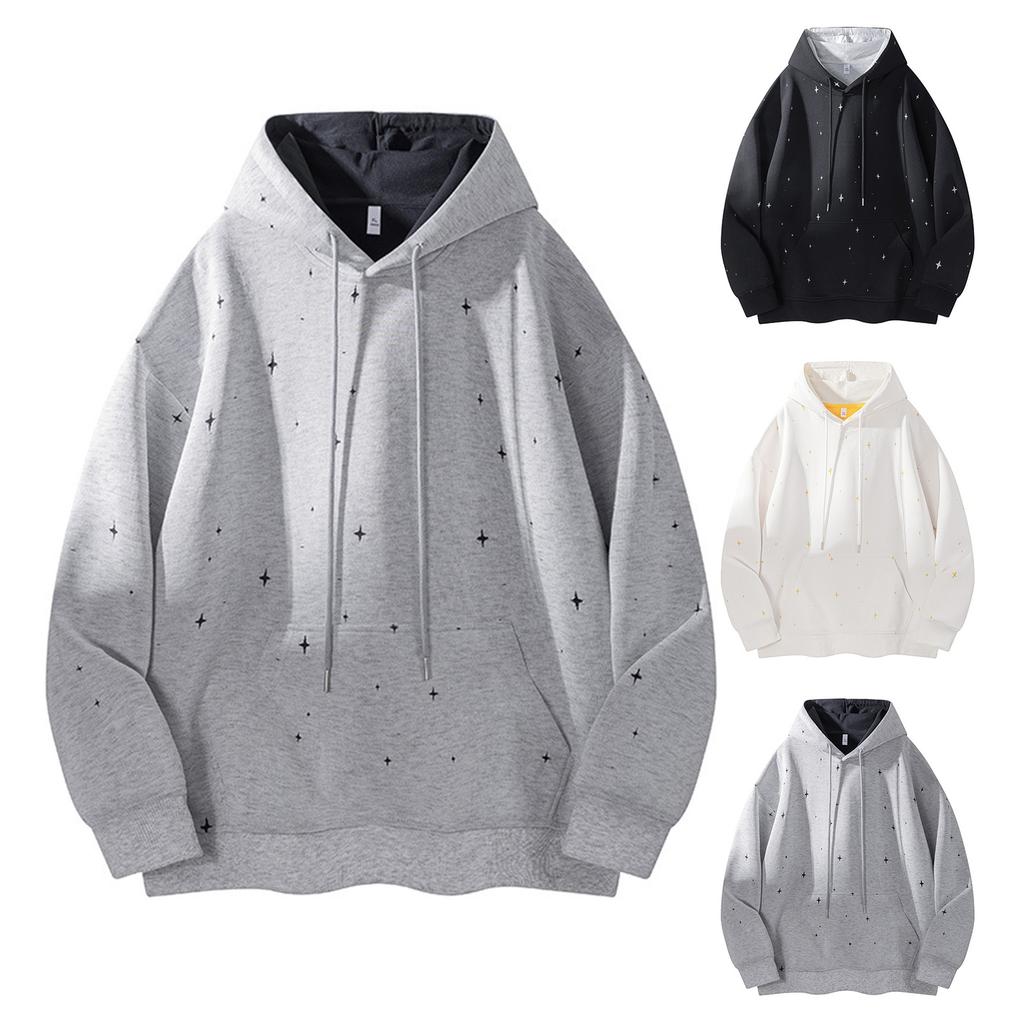 Splashing Ink Design Print Hoodie New Star Jumper Fashion Loose Long-sleeved Top