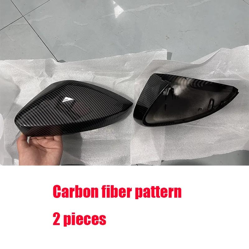 For Skoda Superb 2016-2018 Car Reversing Mirror Protective Shell Bright Black Replacement Buckle Type