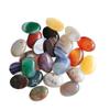 18x25mm Oval Yellow Topaz Agate Egg-Shaped Necklace Ring Jewelry Accessory