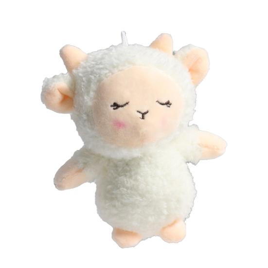 Vivid Sheep Pendant Soft Smooth Surface Cartoon Squint Sheep Plush Pendant for Ornament