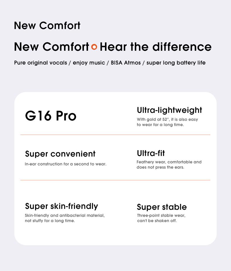 NEW Wireless In-ear Earbuds Surround Sound Earphones Bluetooth Headset Touch Control Gamer Handphones In HD Mic Noise Reduction