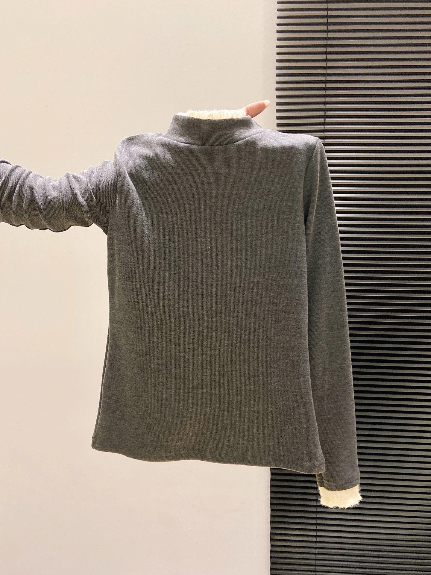 

Меланжевая теплая полуводолазка с кружевным низом женская осенне-зимняя прилегающая внутренняя с длинным рукавом базовая универсальная омолаживающая кофта XL темно-серого