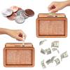 Saving Money Goal Counter Money Savings Targets and Number Wooden Money Box