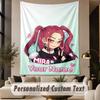 Custom Text Tapestry Kpop Demon Hunters Print Wall Tapestry Indoor Living Room Wall Decor