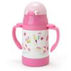Sanrio Hello Kitty Water Bottle with Straw Stainless Keeps Drinks with Locking for Character Design Children's Mug, 250ml, One-Touch Steel, Cold, Lid,