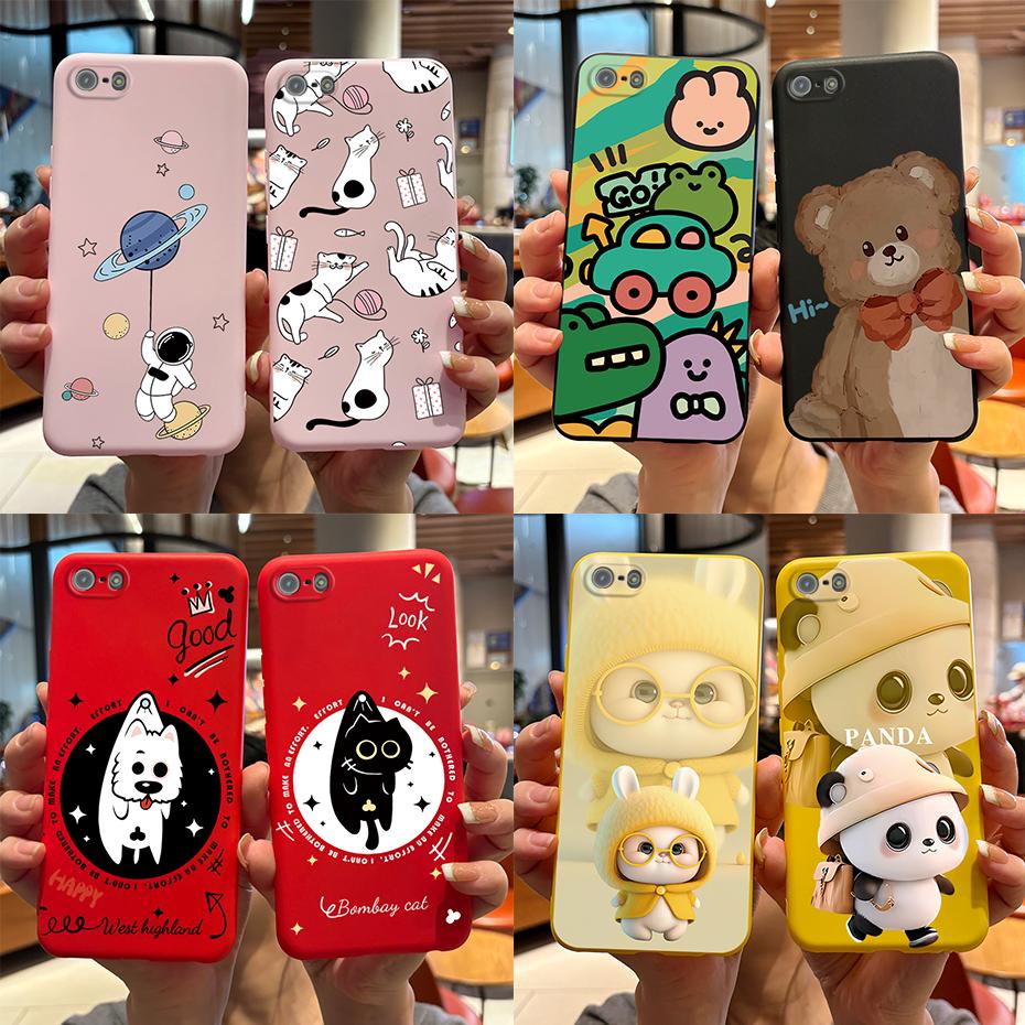 Für iPhone 5 5s SE Hülle Niedliche Kaninchen Panda Hülle Weiche Silikon Handyhülle Für iPhone SE 2020 2022 iPhone5 iPhoneSE Fundas Bumper