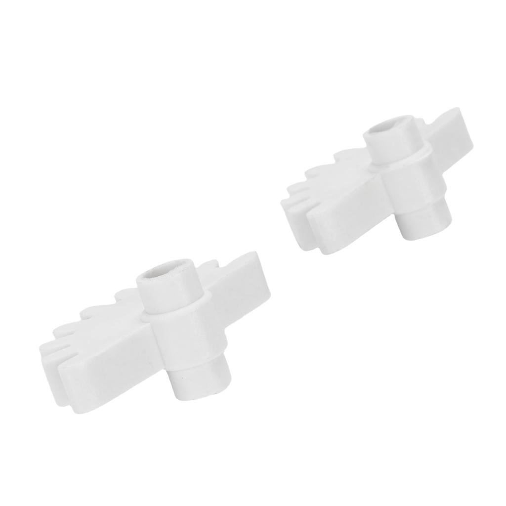 2 Pcs Mini Split AC Grille Gear Reinforced Part 9319292014 Air Conditioner Heater Grille Gear Reinforced Part White