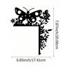1PC Metal Sleigh Wall Stickers: Door Corner & Party Decor