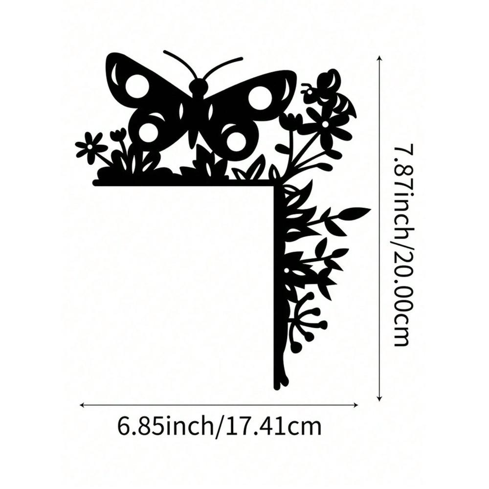 1PC Metal Sleigh Wall Stickers: Door Corner & Party Decor