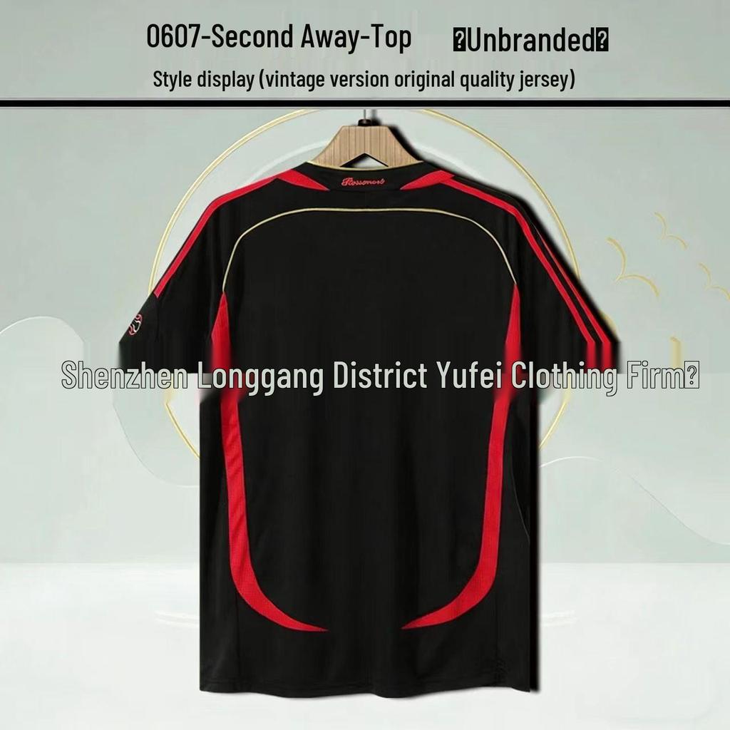 Classic Retro 0607AC Home & Away Commemorative Jersey: Kaká #22, Ronaldinho #80, Ronaldo #99