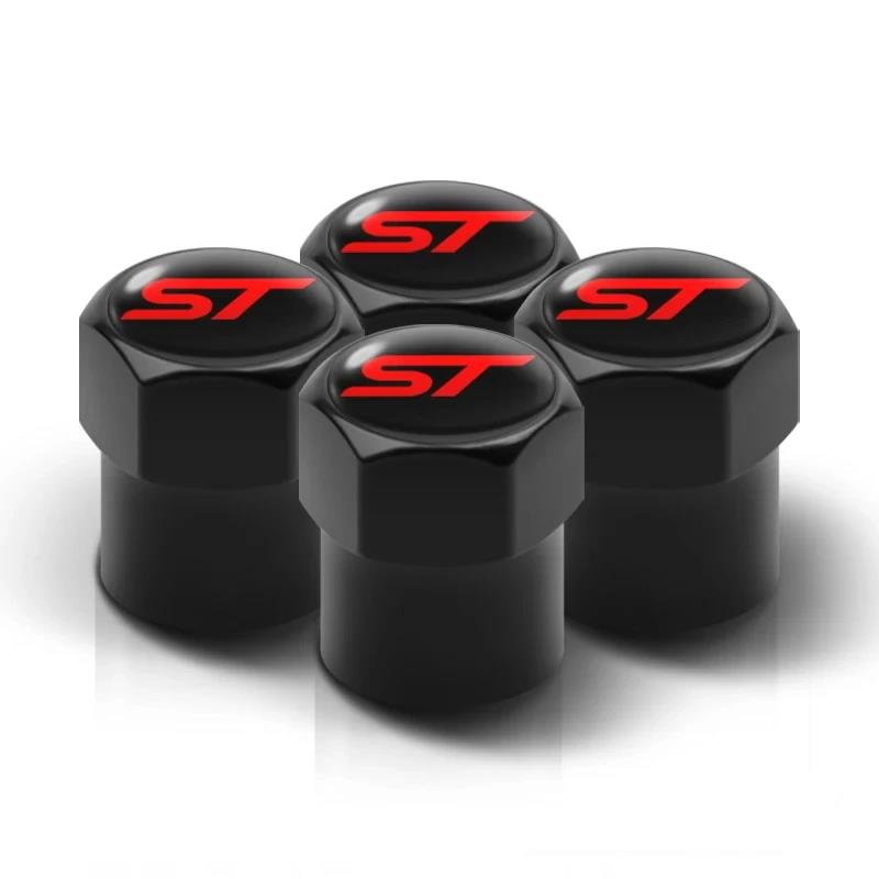 ST Line Style Tyre Valve Caps Air Stem Covers for Focus Kuga Explorer Edge Escape Ranger Bronco Valve Stems 1