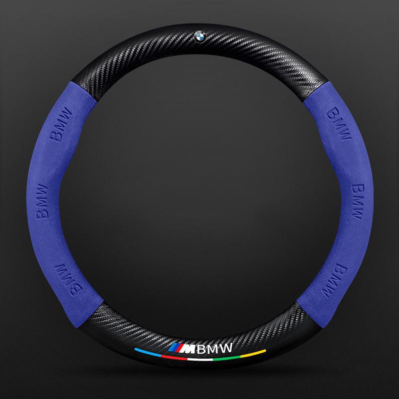 Carbon Fiber Car Steering Wheel Non-Slip Cover Accessory For BMW M Sport F06 F10 F15 F16 F20 F21 F25 F30 F32 GT F80 F82 X1 X3 X5 HC0