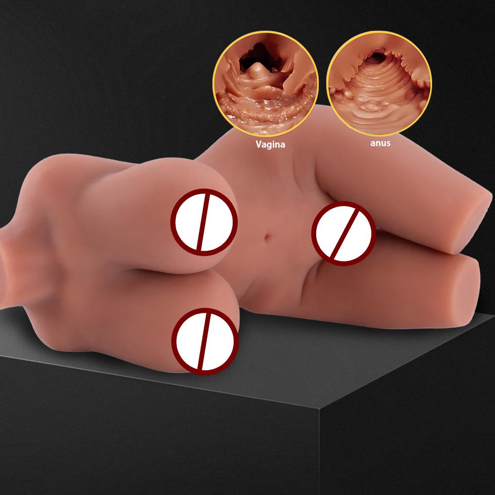 Artificial Vagina for Masturbation Sex Doll Big Boobs & Soft Ass, Sex Dolls for Men Realistic Textured Vaginal Dual Tunnel