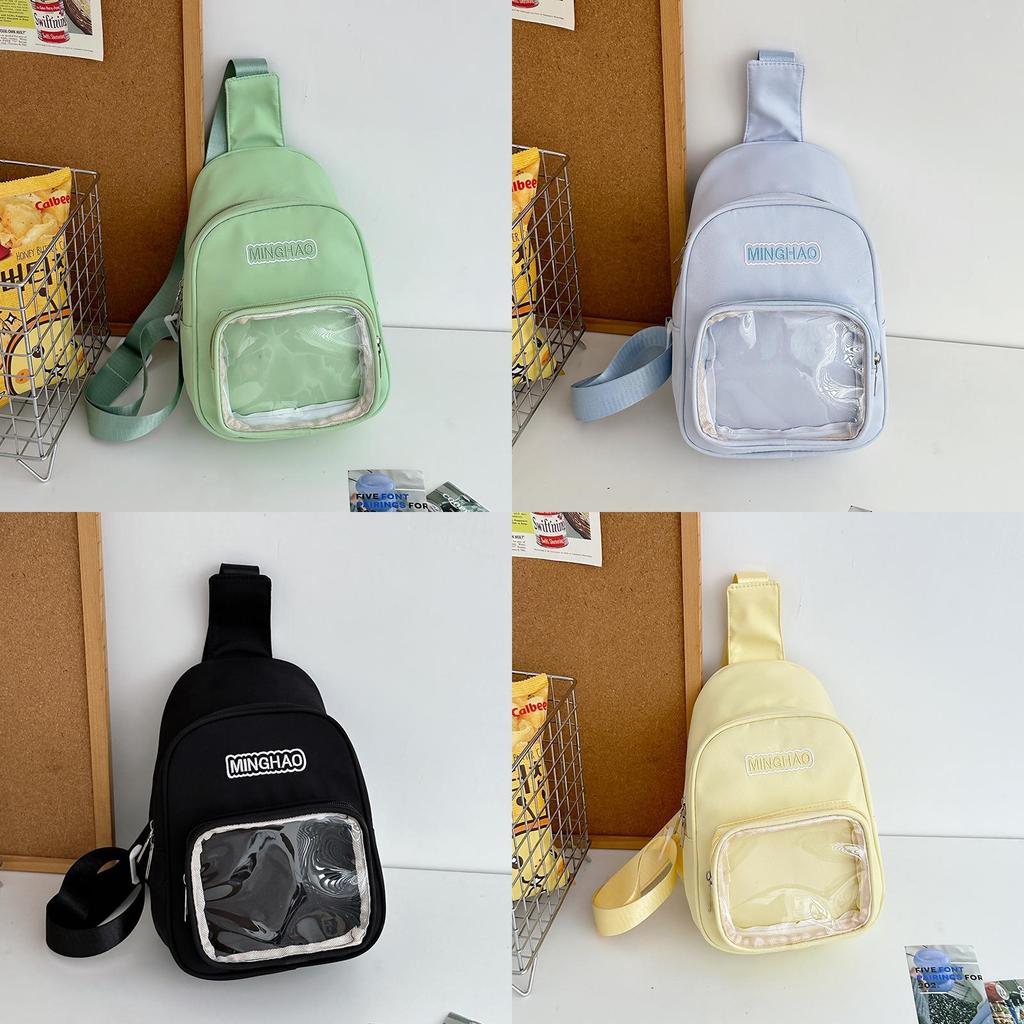 Cute Cartoon Small Clear Jelly Bag With Zipper Closure For Daily Use
