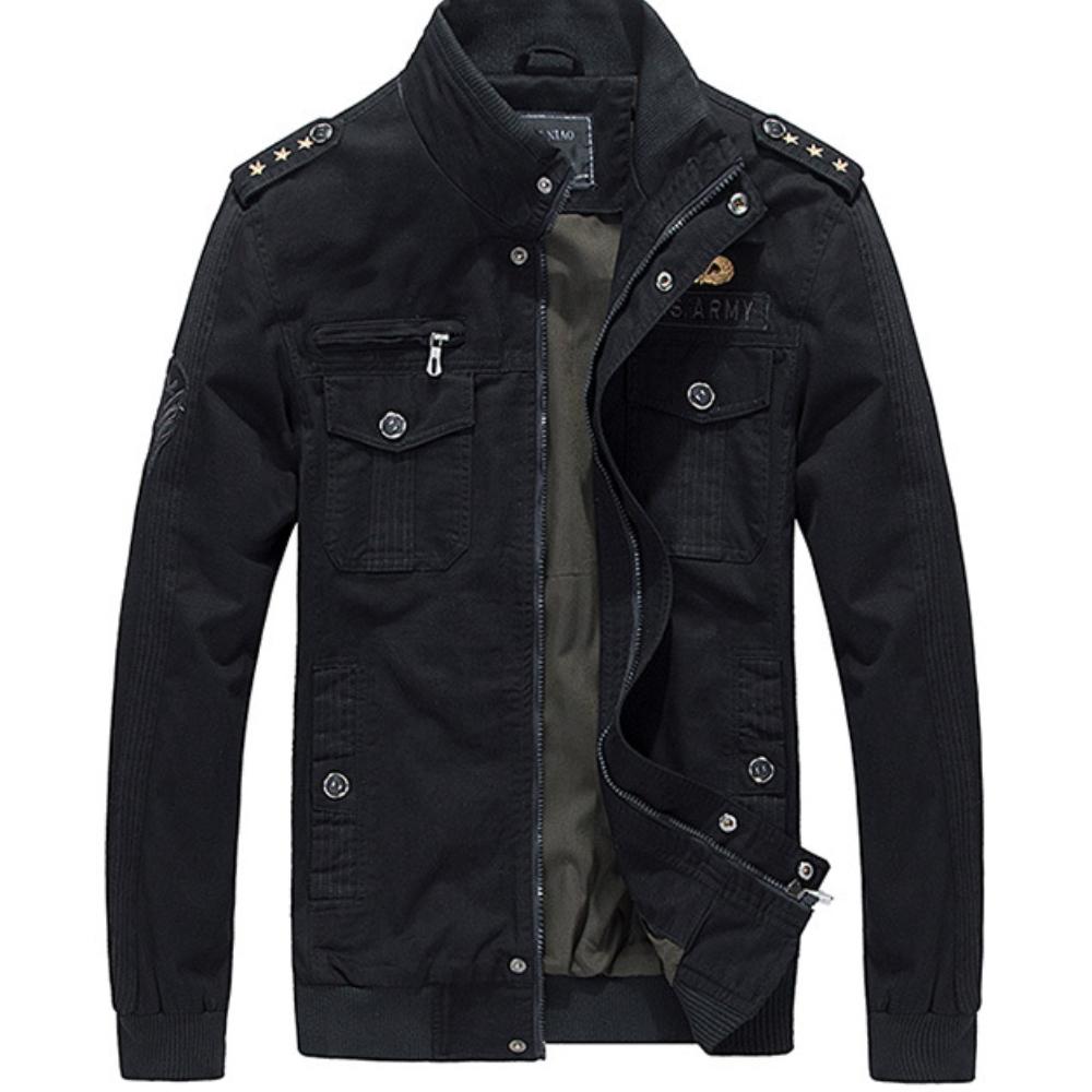 Autumn and Winter New Men's Workwear Cotton Jacket Large Size High-quality Counter Style Solid Color Cape Jacket