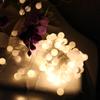 Cross-Border LED Solar String Lights: Holiday, Camping & Fairy Lights - Bubble Ball, Water Drop, White Ball Design