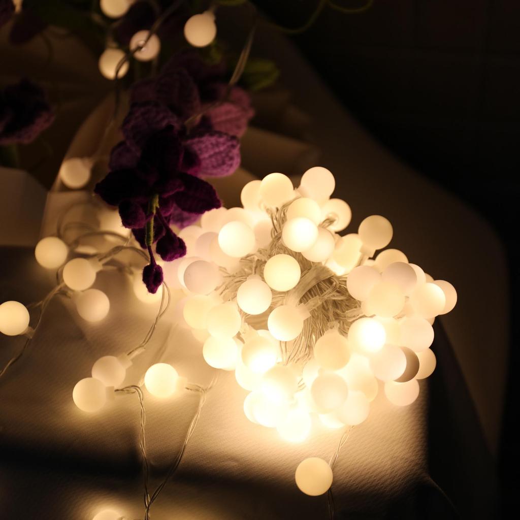 Cross-Border LED Solar String Lights: Holiday, Camping & Fairy Lights - Bubble Ball, Water Drop, White Ball Design