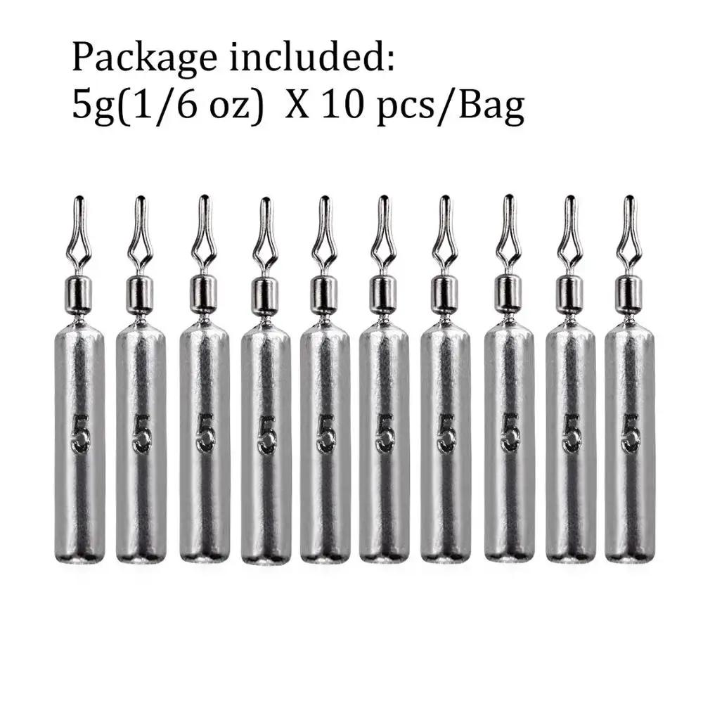 NEW 10pcs Fishing Sinker 3.5g 5g 7g 10g 14g 20g Drop Shot Weight Sinkers Fishing Tackle Accessories