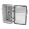 Distribution Box with Hinged Cover Mounting Plate Brackets IP67 Waterproof ABS Plastic Electrical En