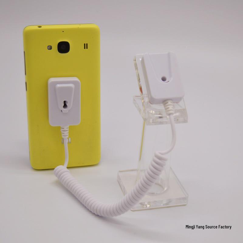 Anti-Theft Mobile Display Stand with Alarm and Spring Coil