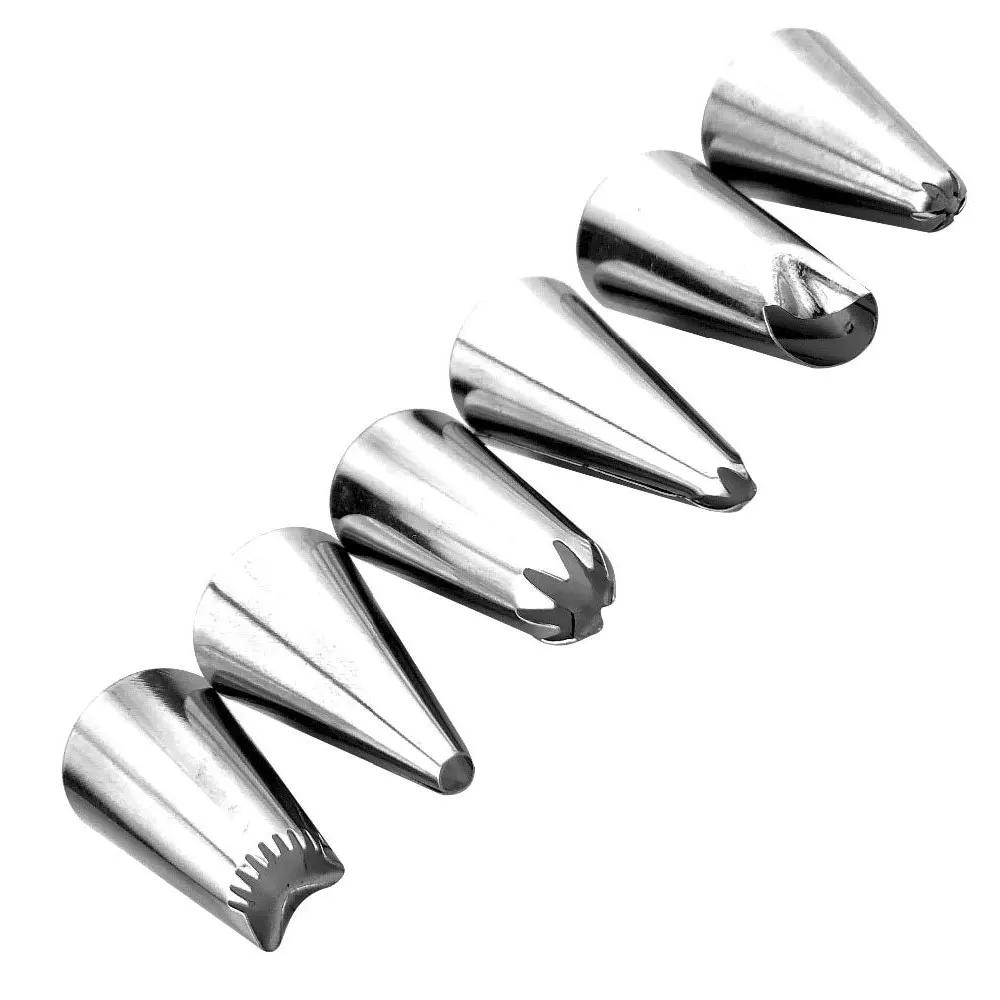 New 8/26Pcs/Set Silicone Pastry Bag Tips Kitchen Cake Icing Piping Cream Cake Decorating Tools Reusable Pastry Bags+24 Nozzle Se