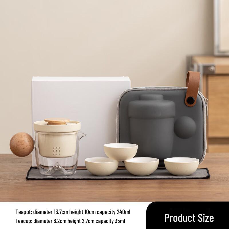 Yuanqu Ceramic Travel Tea Set