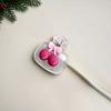 Cute Cherry Design Toothbrush Holder Cherry Pattern Protects Toothbrush Head Features Dual Holes For Drainage And Ventilation