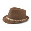 Straw Hat Men's Summer Sunshade Beach Hat for Middle-Aged and Elderly Sunscreen Hat Women's British Retro Jazz Hat