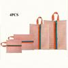 4Pcs/set Portable Travel Storage Bag Set,Toiletries,Lingerie Hanging Storage Bag,Multi Functional Travel Storage Bag