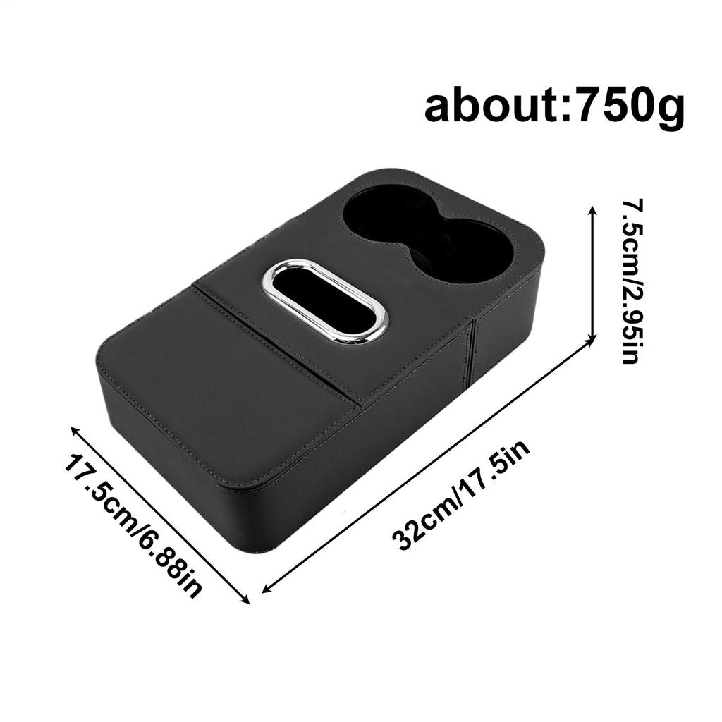 Car Console Organizers And Storage Large Cup Holder Tissue Dispenser Car Center Console Cup Holder For Water Bottle Key